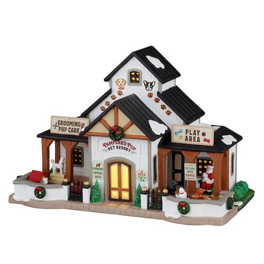 Lemax; Lemax® Caddington Village™ Pampered Pup Pet Resort; Category:Christmas Buildings; Image:1